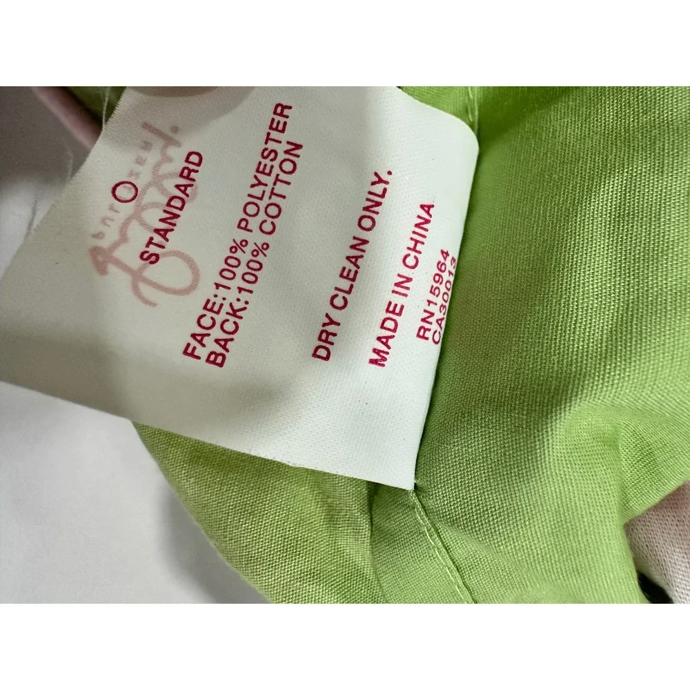Lilly Pulitzer Pink Faux‎ Suade Palm Tree Standard Pillow Sham Pillow Cover
